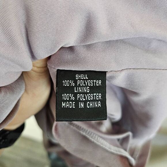 Adrianna Papell Lilac Layered Dress - Picture 8 of 8